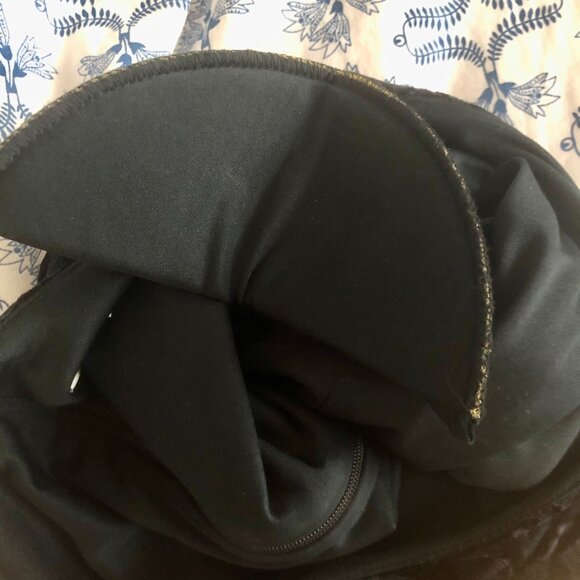 Algo Vintage Black Velvet Dress / Nightwear / Cocktail Dress Size 12 Canada - Picture 7 of 9